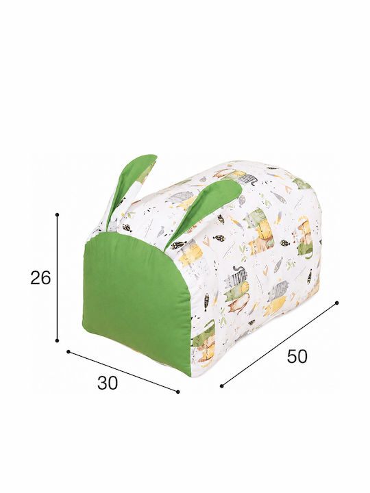 Beanbag verde 50x30x26εκ.