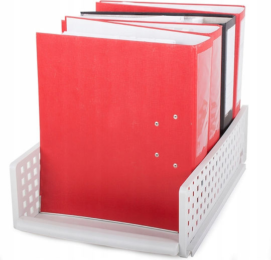 Document Organizer Office Binders Folder Foldable White Desk Shelf