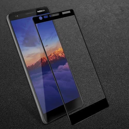 Tempered Glass Αντιχαρακτικό Τζάμι Προστασίας Nokia 3.1 Full Cover-black