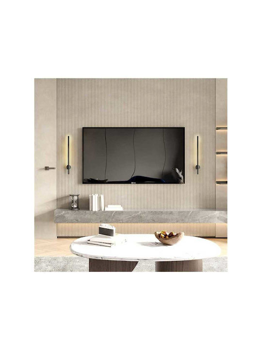 Jiju Lampă de Perete Tablou LED Negru 5x100x7 cm Jiju Lampă de Perete Tablou LED Negru 5x100x7 cm