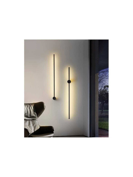 Jiju Lampa De Perete Modernă Cu LED Integrat Și Lumină Albă Naturală Neagră 5x100x7cm