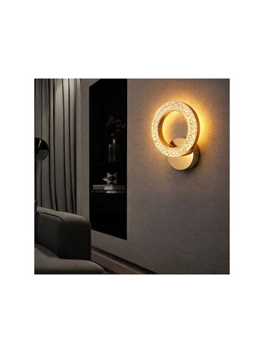 Lightplanet Φωτιστικό Τοίχου LED Διάφανο 19x15.5x6εκ.