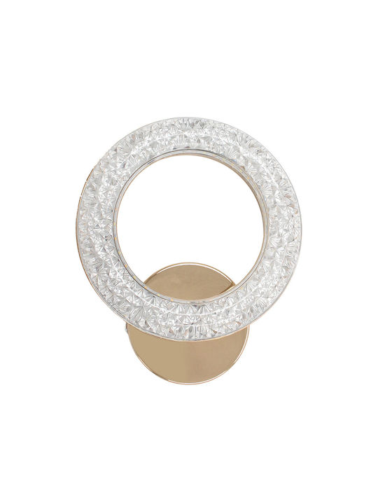 Lightplanet Corp de Iluminat de Perete Modern cu LED Integrat și Lumină Alb Cald Transparent 19x15.5x6cm
