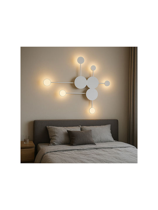 Jiju Lampă De Perete LED Albă 89x74cm Jiju Lampă De Perete LED Albă 89x74cm