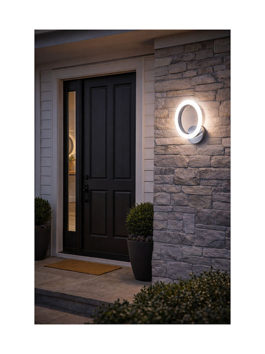 Jiju Corp de iluminat de perete modern cu LED integrat și lumină alb cald 21x18x5cm