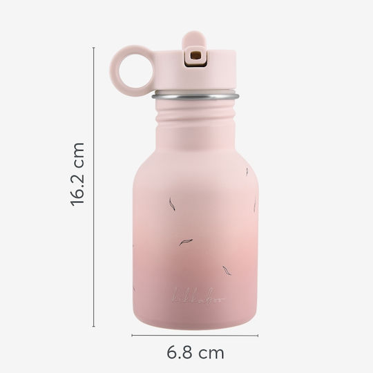 Kikka Boo Kids Stainless Steel Water Bottle with Straw Green 350ml