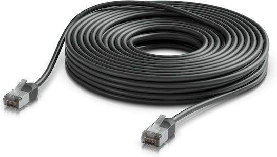 Ubiquiti F/UTP Cat.6a (Gigabit) Καλώδιο Δικτύου Ethernet Μαύρο