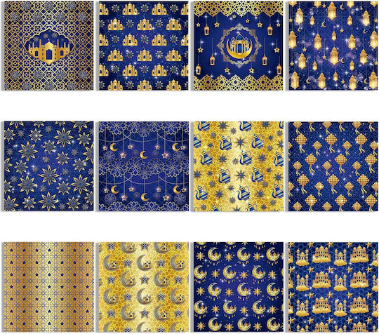 Scrapbooking-Papier Im Ramadan Diy Stil 40x30cm 12 Muster 24 Blätter