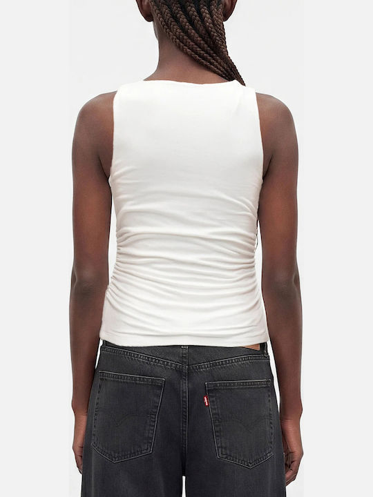 Topshop Damen Bluse Ärmellose Beiges Top