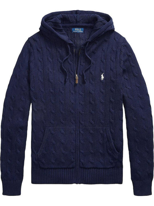 Herren Sweatshirt mit Kapuze Blau