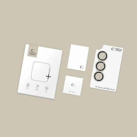 Tech-protect Camring Fit Plus Tempered Glass Camera Protection Compatible Samsung Galaxy S26 S26 Plus Transparent
