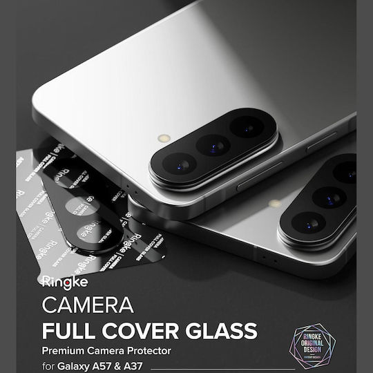 Ringke Cover 2-Pack Camera Protection Tempered Glass Black for Galaxy A37 / A57 5g
