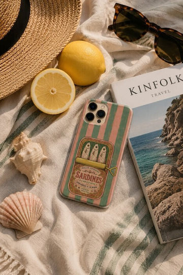 Salt & Stripe Collection Tin Case OnePlus 8T Flexible TPU Transparent Silicone