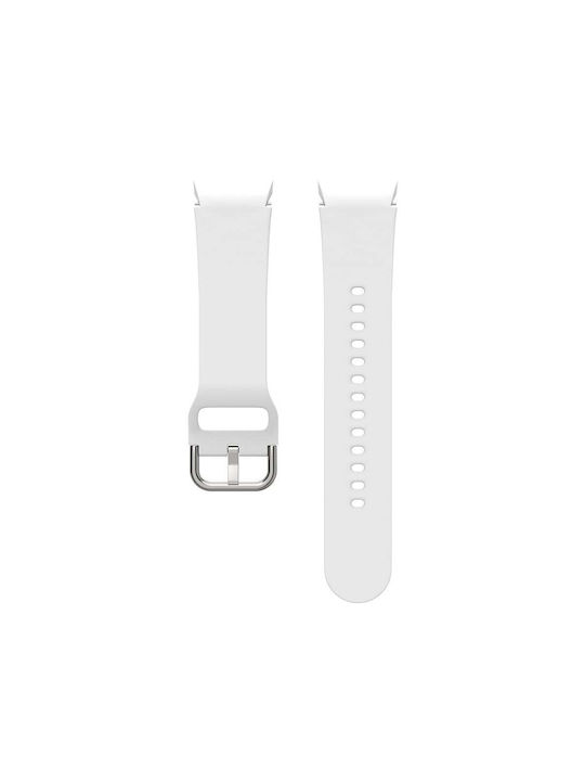 Sonique Силиконова Каишка Бяла (Galaxy Watch4/5/6/7/FE/4 Classic/6 Classic/5 Pro)