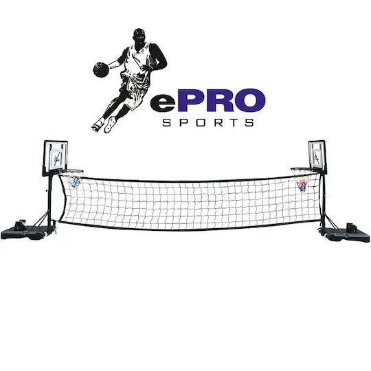 ePRO 2-in-1 Poolspielzeug Set – Basketballkorb & Volleyball Pool