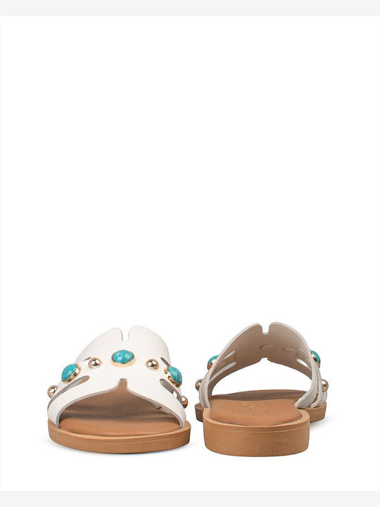 Women's Flat Sandals White VENUS-61151 White