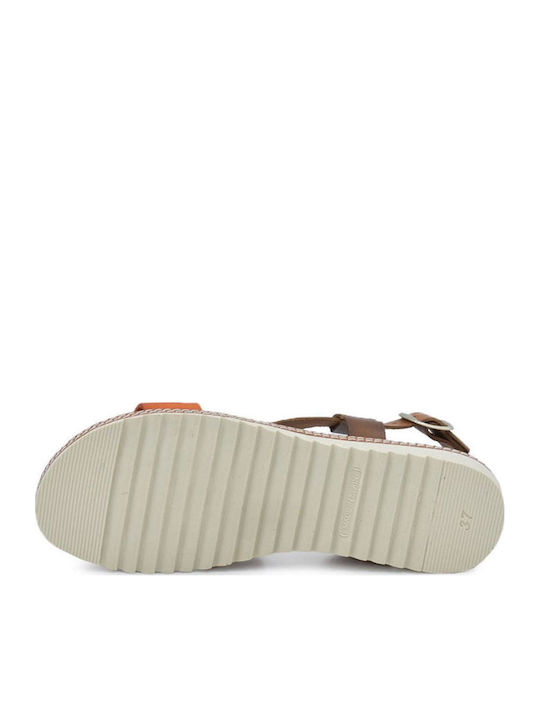 Women's Flat Sandals Tabac Brown