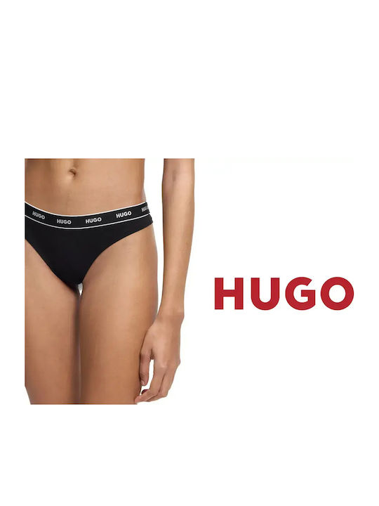 Γυναικεία String 3Pack Μαύρα