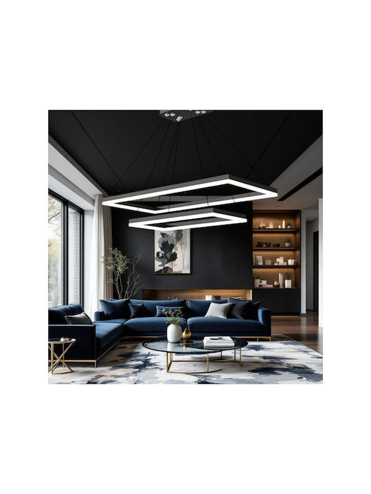 Jiju Lumini Suspendate Negru LED