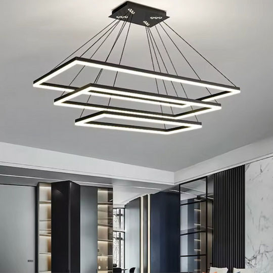 Jiju Lumini Suspendate Negru LED