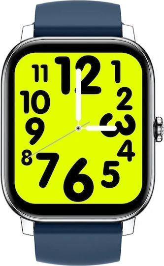 Zeblaze Btalk Pro 49mm Smartwatch με Παλμογράφο (Ασημί)