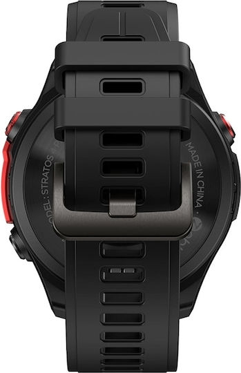 Zeblaze Stratos 4 Pro Stainless Steel 49mm Waterproof Smartwatch with Heart Rate Monitor Black