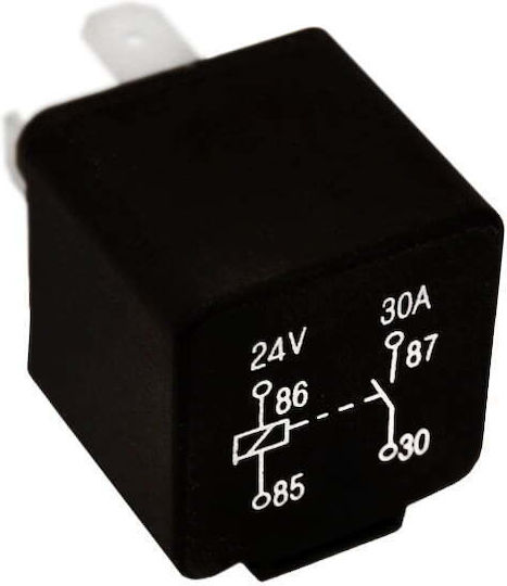 Autoline Car Relay 4 pin 12/24