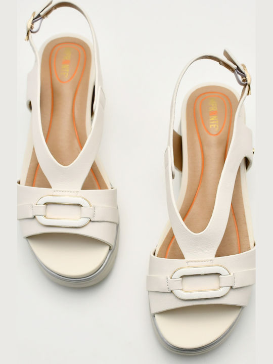 Agata Women's Beige Summer Platforms