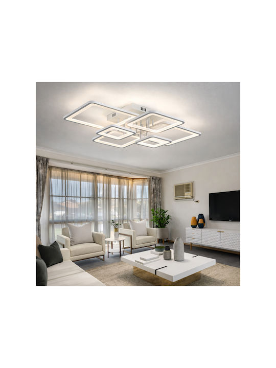 Lightplanet Plafonieră de Tavan Albă cu LED Integrat și Telecomandă