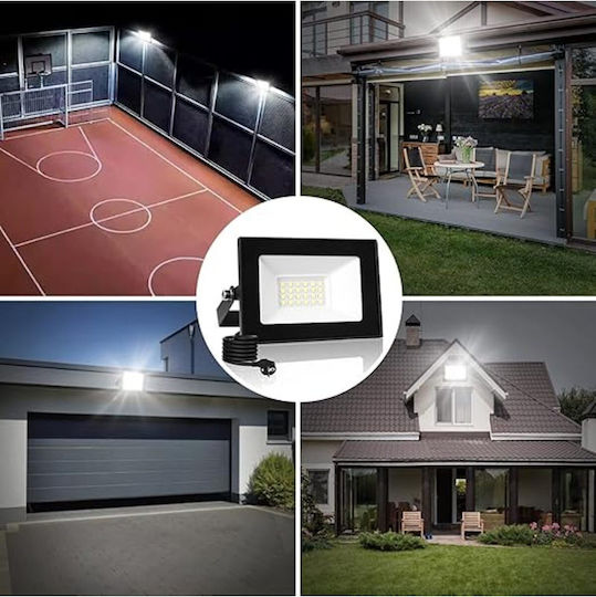 Jiju Lampă Solară 10W 850lm Alb Rece 6500K cu Senzor de Mișcare 14.5x12.6x7.1cm
