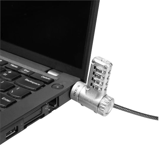 Dicota Universal Security 3-in-1 Cablu Încuietoare Laptop 3-in-1
