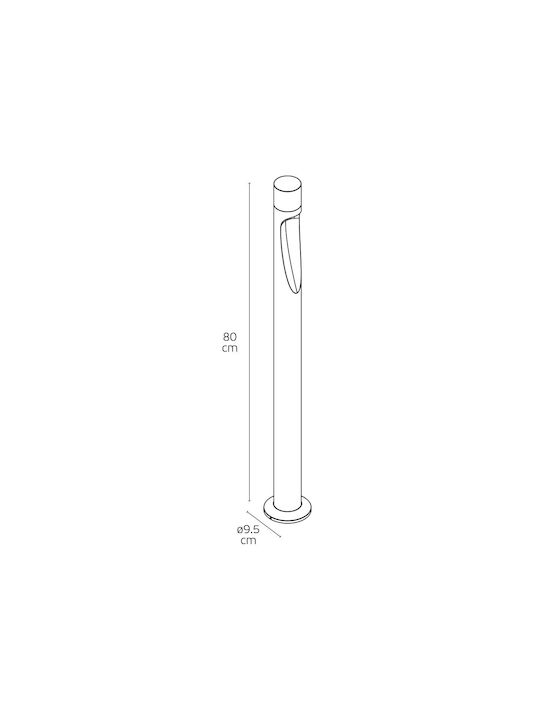 VK Lighting LED Small Post 6W 80cm VK Lighting LED Small Post 6W 80cm