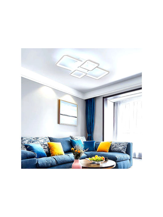 Lightplanet Plafonieră de Tavan Albă cu LED Integrat și Telecomandă