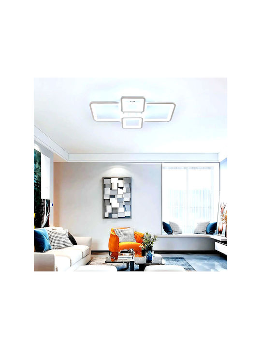 Lightplanet Plafonieră de Tavan Albă cu LED Integrat și Telecomandă