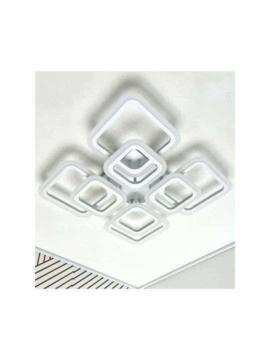 Jiju Plafonieră de Tavan 52.5εκ. Bej cu LED Integrat și Telecomandă