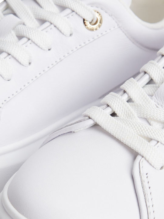 Adidași Flatforms pentru femei albe
