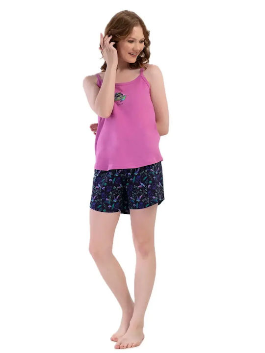 Vienetta Secret Vienetta Secret Damen Schlafanzug & Pyjamas Sommer Lila Vienetta Secret Vienetta Secret Damen Schlafanzug & Pyjamas Sommer Lila