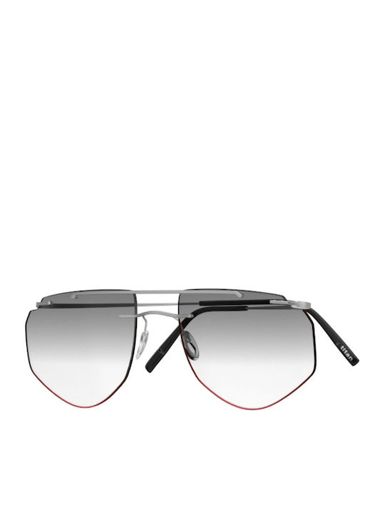 Silhouette Ochelari de Soare Bărbătești cu Ramă Metalică Neagră și Lentilă Neagră