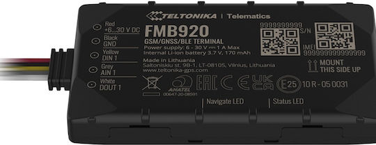 Teltonika GPS Tracker FMB920 GNSS / GPRS / GSM / Bluetooth για Αυτοκίνητα / Φορτηγά