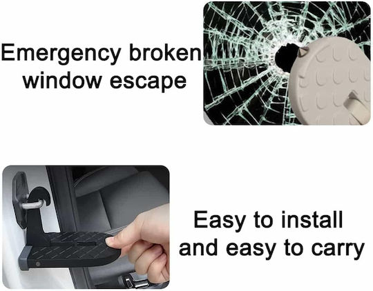 Car Door Step & Glass Breaker 4x4 Car Steps Universal 1 Piece