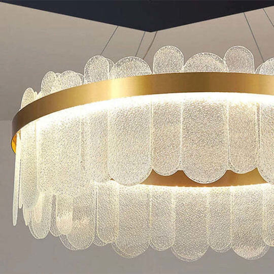 Jiju LED Κρεμαστό Φωτιστικό Χρυσό