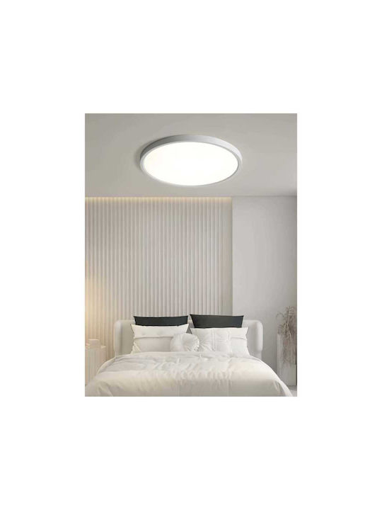 Jiju Plafonieră de Tavan pentru Baie 50cm Transparentă cu LED Integrat