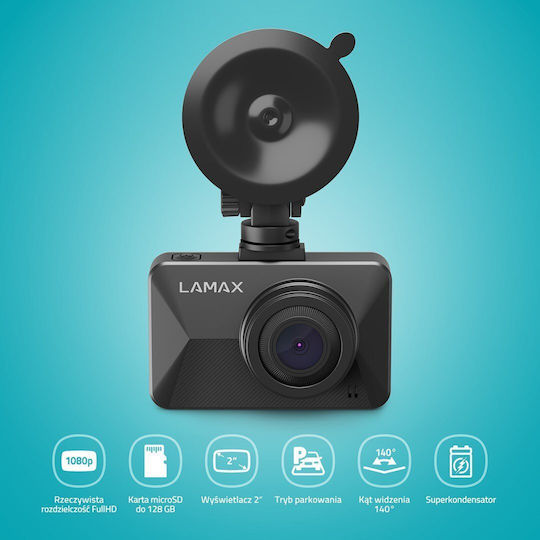 Lam T3 Κάμερα DVR Αυτοκινήτου 1080P με Οθόνη 2"