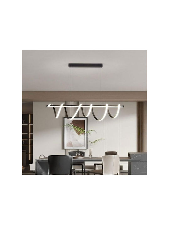 Jiju Lumini Suspendate Negru LED Cu Lumină Alb Natural