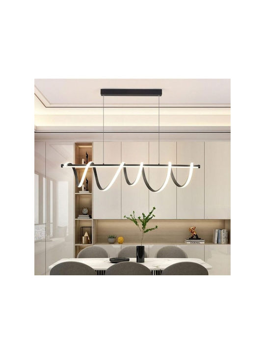 Jiju Lumini Suspendate Negru LED Cu Lumină Alb Natural