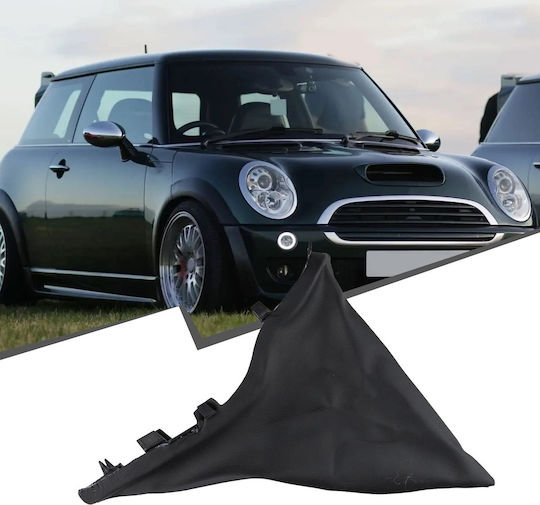 Фуния За Ръчна Спирачка Черна От Кожа Mini Cooper R50 R52 R53 2001 2008 Oem 34421171195 1171195 34421171195