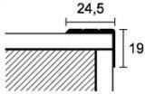 Γωνια Αυτοκ Τη 74a Ασημι 24mm X 20mm