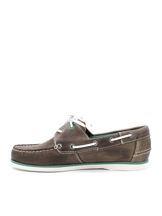 Boat Shoes bărbătești din piele Maro