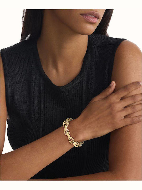 Calvin Klein Women's Chain Bracelet from Gold Plated Steel