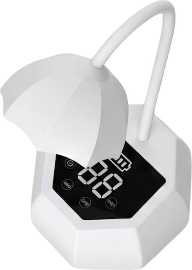 Avizar Uv Nail Lamp Automatic Sensor Rotating Head White